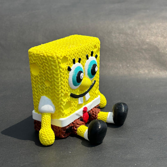 Örgü Sünger Bob Anahtarlık