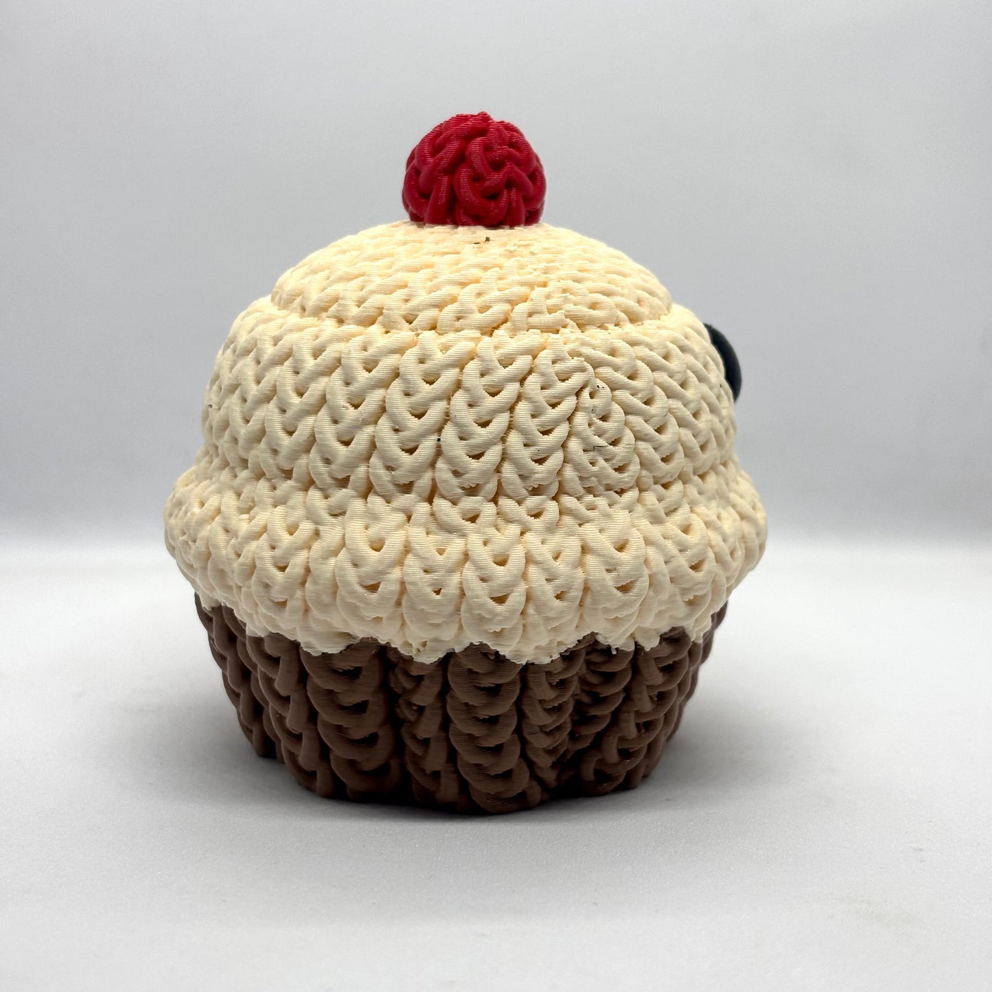 Örgü Cupcake Anahtarlık