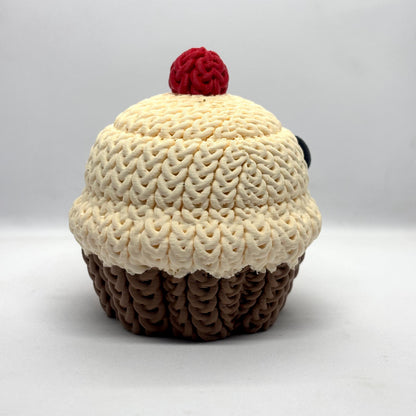 Örgü Cupcake Anahtarlık