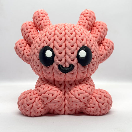 Örgü Axolotl Anahtarlık