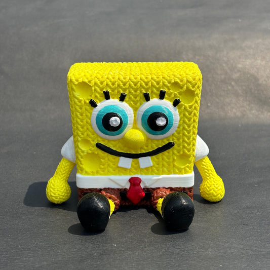 Örgü Sünger Bob Anahtarlık